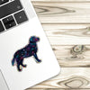 Galaxy Dog Sparkle Small Vinyl Sticker - Decal Waterproof For Water Bottle, Laptop, Car, RV, Truck, SUV