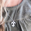 Dog Necklace: Silver Heart Nose